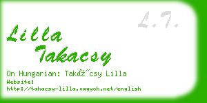 lilla takacsy business card